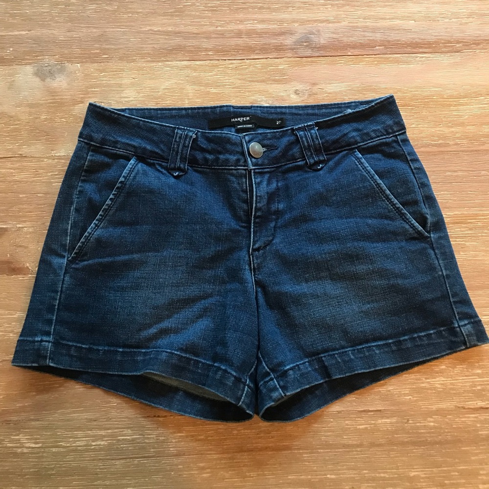 Harper blue jean shorts